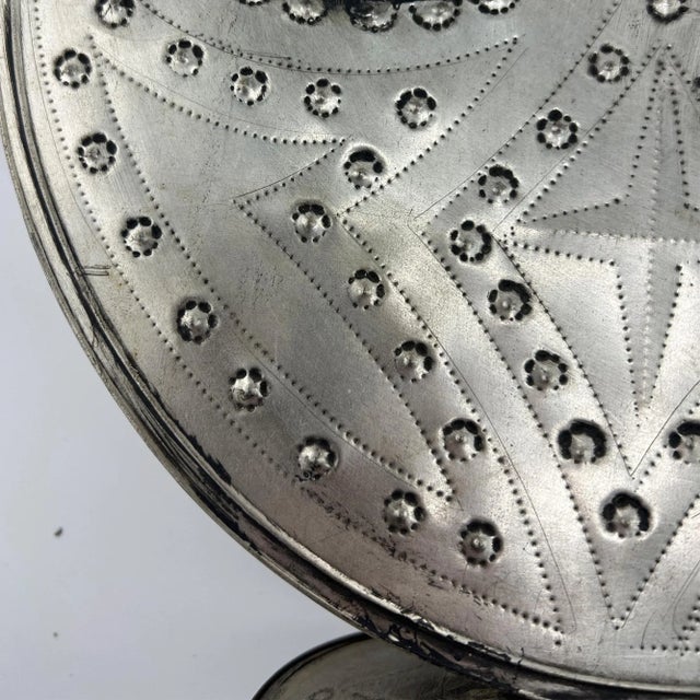 Mid 20th Century Mexican Tin Candleholder – Hand-Punched Folk Art From the Jonathan Parks Estate, Santa Fe For Sale - Image 9 of 9