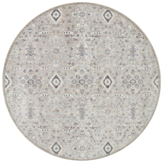 Amber Lewis x Loloi Zuma Silver / Sky 5'-3" x 7'-9" Area Rug For Sale In Dallas - Image 6 of 6