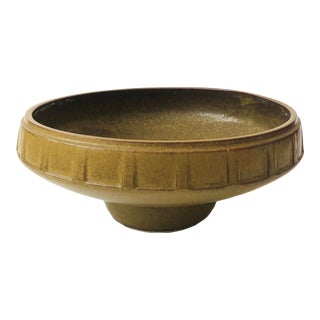 Large Earthtone Ikebana Pottery Planter Bowl For Sale