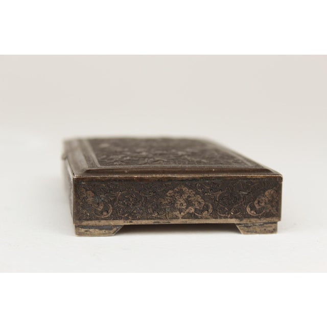 Oriental Silver Cigarette Box, 1910s For Sale - Image 13 of 18
