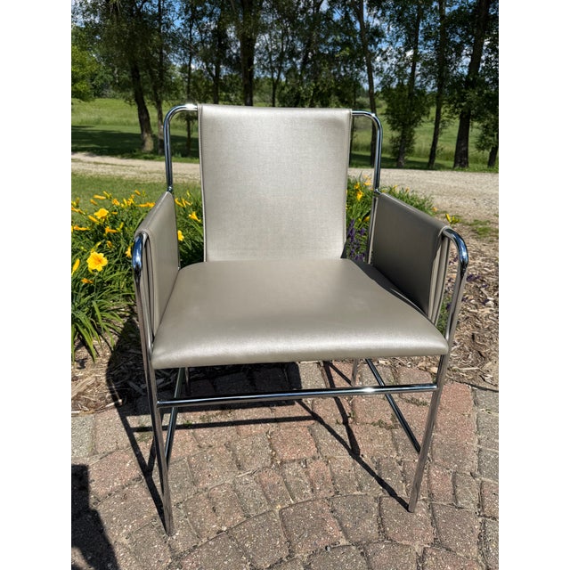 An exceptional, matching set of four authentic "Envelope" armchairs (Model SBEV-1020), originally designed by the...