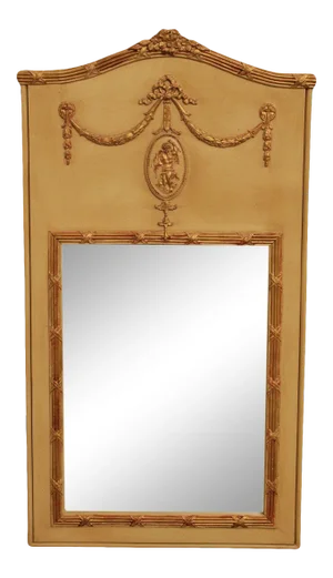 Italian Renaissance Style Painted Wall Mirror