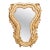 Small Italian Rococo-Style Gold Leaf Mirror For Sale