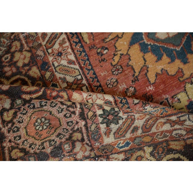Old New House 1910s Antique Persian Mahal Animal Motif Wool Carpet For Sale - Image 4 of 13