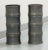 Slate Gray 1950s Pewter Bamboo Chinoiserie Urns - a Pair For Sale - Image 8 of 8