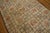 American 1930s Ivory Geometric Folk Art Antique American Hooked Rug 4' X 7'1" Handknotted Wool Carpet For Sale - Image 3 of 5