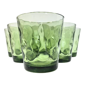 Whimsical Avocado Dot Lowballs- Set of 6
