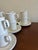Mid-Century Modern Vintage Johnson Brothers Tivoli White Cups & Saucers — Set of 28 For Sale - Image 3 of 11