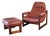 Vintage Percival Lafer Mp-163 Earth Chair & Ottoman For Sale