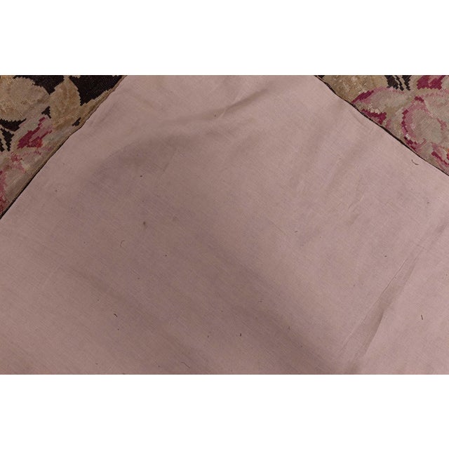 Rustic European 19th Century Russian Bessarabian Floral Handmade Wool Rug For Sale - Image 3 of 9