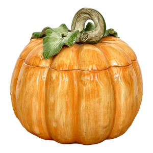 Vintage Fitz and Floyd Vegetable Garden Pumpkin Soup Tureen