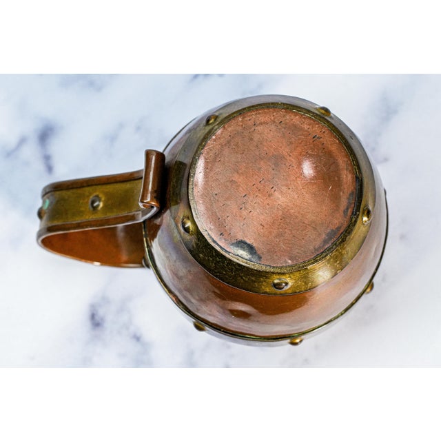 Copper Antique Wonderful Handmade Copper Arts and Crafts Style Mug Cup For Sale - Image 8 of 8