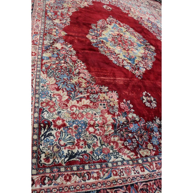 Antique Persian Sarouk Carpet For Sale - Image 9 of 9
