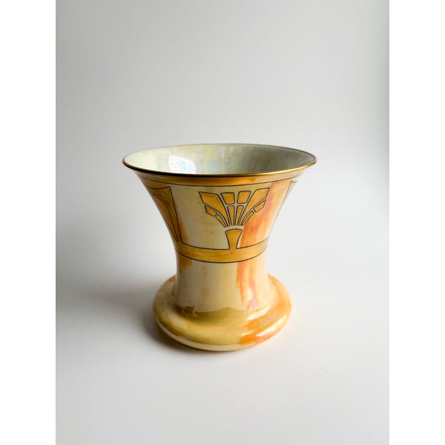 Early 20th Century Vintage Art Nouveau Porcelain Vase – Jugendstil Style, Iridescent Glaze, Bavaria (Signed) For Sale - Image 5 of 8