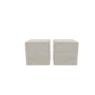 Italian Marble Side Tables, 1980s, Set of 2 For Sale