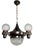 Central European Art Deco Brass Pendant Light, 1930s For Sale