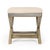 2020s Marlo Mirrored 26"W Vanity Stool, Cream For Sale - Image 5 of 8