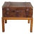 1994 Leather Steamer Trunk Side Table For Sale