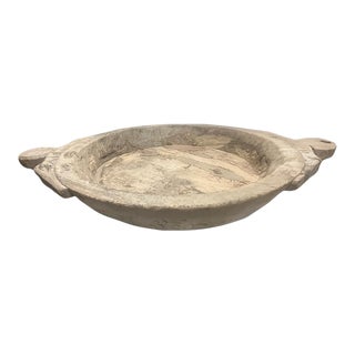 Vintage Wooden Parat Bowl For Sale