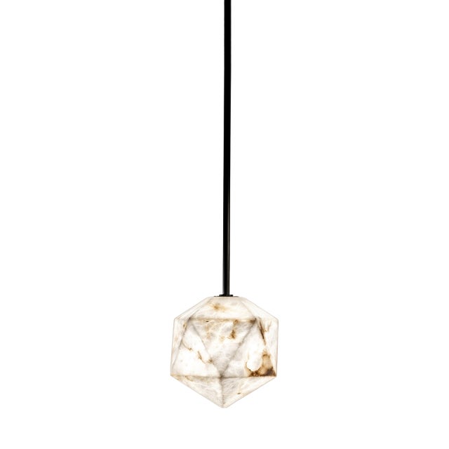 Meteorite 20 Pendant Lamp by United Alabaster For Sale