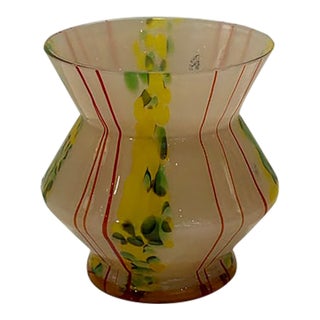 Czech / Kralik Art Glass Vase For Sale