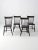 Black Antique Plank Seat Chairs - Set of 4 For Sale - Image 8 of 10