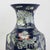 Pair of Chinese Mid-20th Century Famille Rose Cobalt Blue Hexagonal Vases For Sale - Image 10 of 14