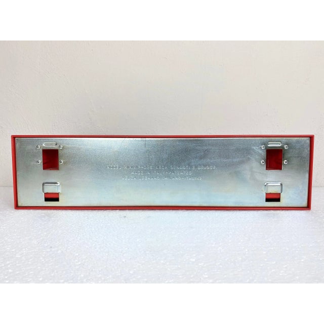 Red Plastic Minivip Wall Coat Rack by Benanti & Brunori for Velca, Italy, 1970 For Sale - Image 9 of 10