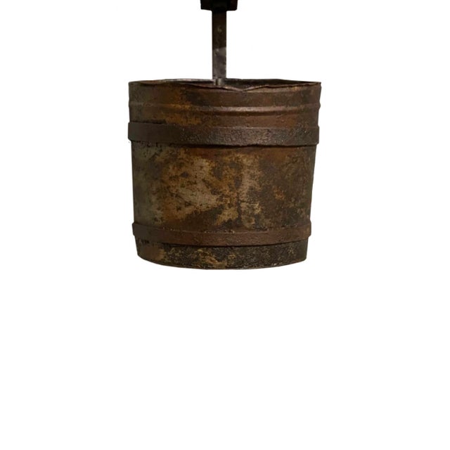 Metal 19th Century French Water Mill Buckets - Set of 3 For Sale - Image 7 of 8