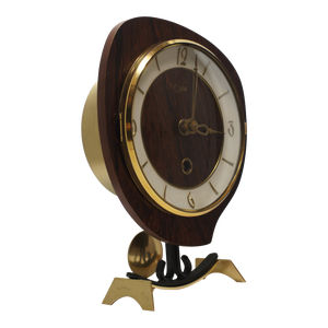 1960s Mid Century Winding Mantel Clock by Orfac, Netherlands