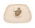 2020s Tamu Bean Clutch in Cream For Sale - Image 5 of 7