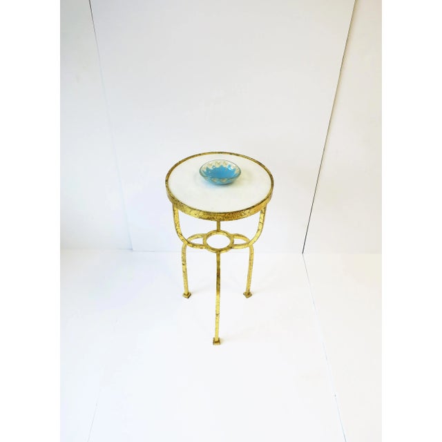 Italian Murano Blue and Gold Art Glass Bowl For Sale - Image 9 of 13