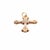 Antique Victorian 10k Gold Engraved Cross Pendant for a Necklace For Sale - Image 12 of 14