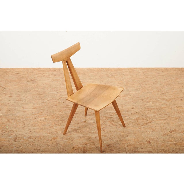 Modern Acacia Chair by Jacob Müller, 1956 For Sale - Image 3 of 12