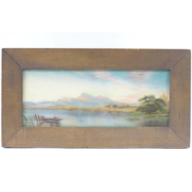 The River Original Chalk Pastel Drawing on Paper For Sale - Image 4 of 4