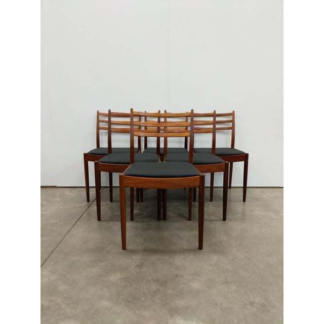 Wood Set of 6 Vintage Mid Century Modern Dining Chairs by G Plan For Sale - Image 7 of 10