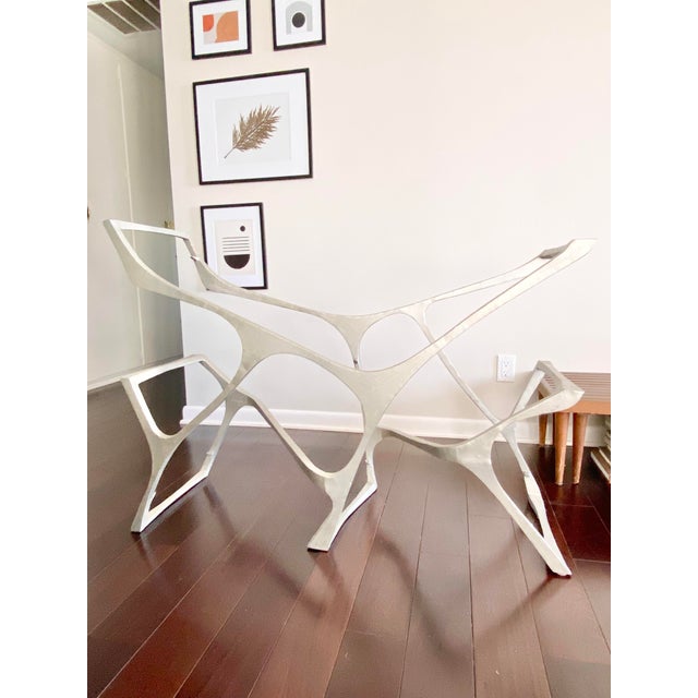 Made Goods Organic Modern Silver Bookshelf Gerald Console Table Chairish