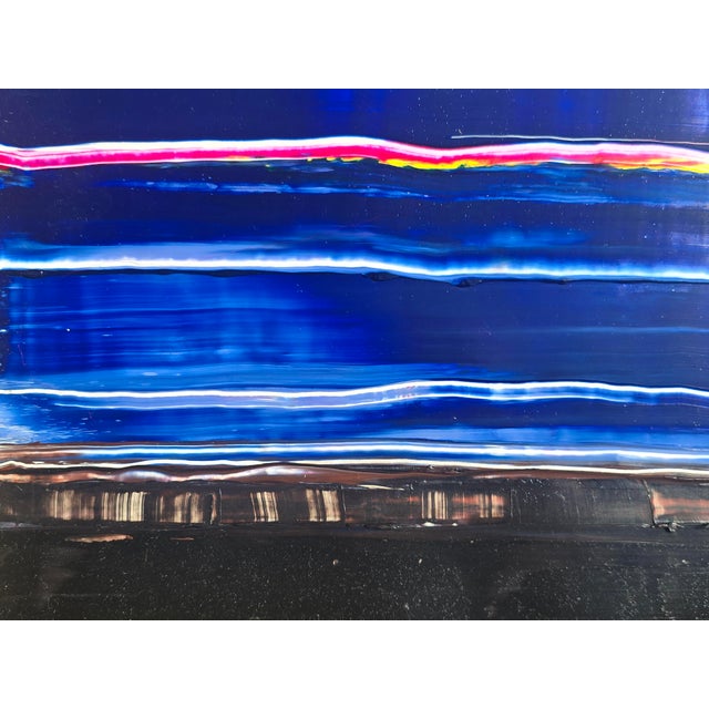Paper Contemporary Abstract Seascape — Original Oil Painting by Diane Grant | Color Field For Sale - Image 7 of 7