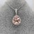 Peach Morganite Pendant With Diamond Accents: Solid 14k Gold, Pear Shape 11x9mm For Sale - Image 4 of 5