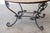 38" Hollywood Regency 1950s Moroccan Hand-Hammered Copper Tray Top Coffee Table With Wrought Iron Base For Sale - Image 9 of 18