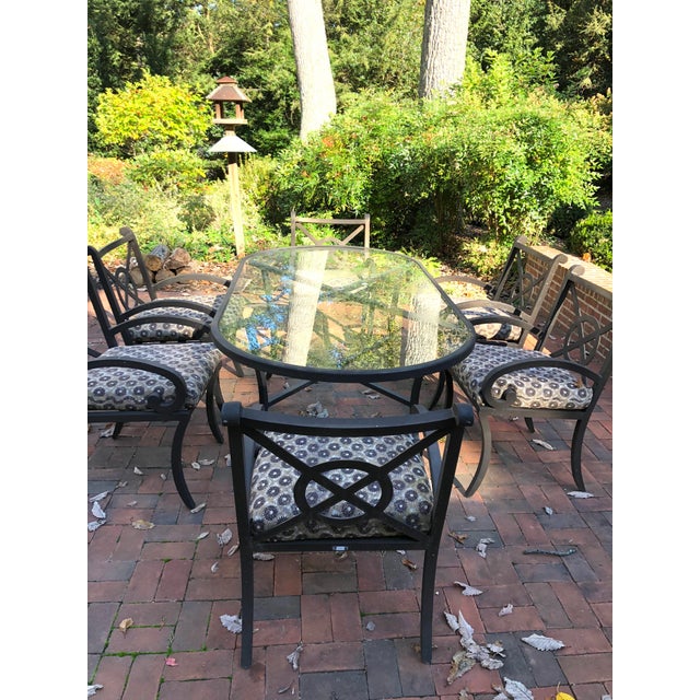 Woodard Landgrave Centurion Outdoor Dining Set 7 Pieces Chairish