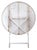 Antique White Vintage French Metal Folding Garden Table For Sale - Image 8 of 8