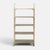Metal Italian Shelving Display in Faux Bamboo Brass, 1970s For Sale - Image 7 of 13