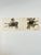 A pair of miniature paintings by Seattle artist Ree Brown. Featuring wheelbarrows with potted flowers, these would be...