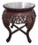 Carved Asian Plant Stand/Drinks Table W/Marble Top For Sale