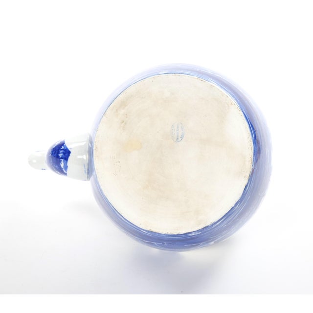 Antique Oversized English Blue and White Porcelain Tea / Coffee Pot For Sale - Image 13 of 15