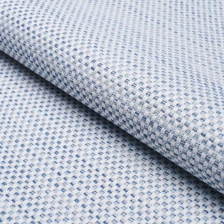 Schumacher Pacifica Indoor/Outdoor Fabric In Blue For Sale