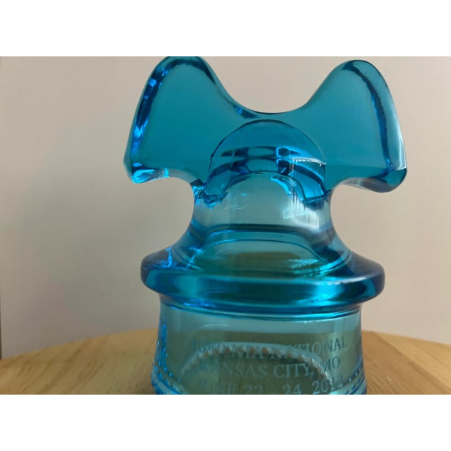 Vintage X-Large Glass Insulator For Sale - Image 4 of 8