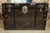 Napoleon III Faux Wood Metal Travel Trunk For Sale - Image 5 of 5