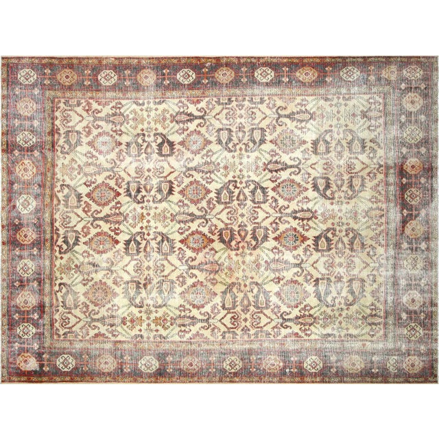 Textile 1930s Persian Mahal Rug For Sale - Image 7 of 7